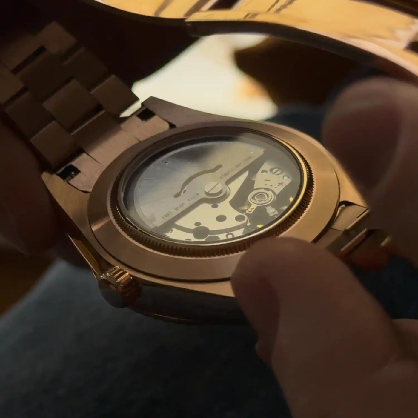 Day Olive Roman Dial Rosegold Seiko Mod Watch
