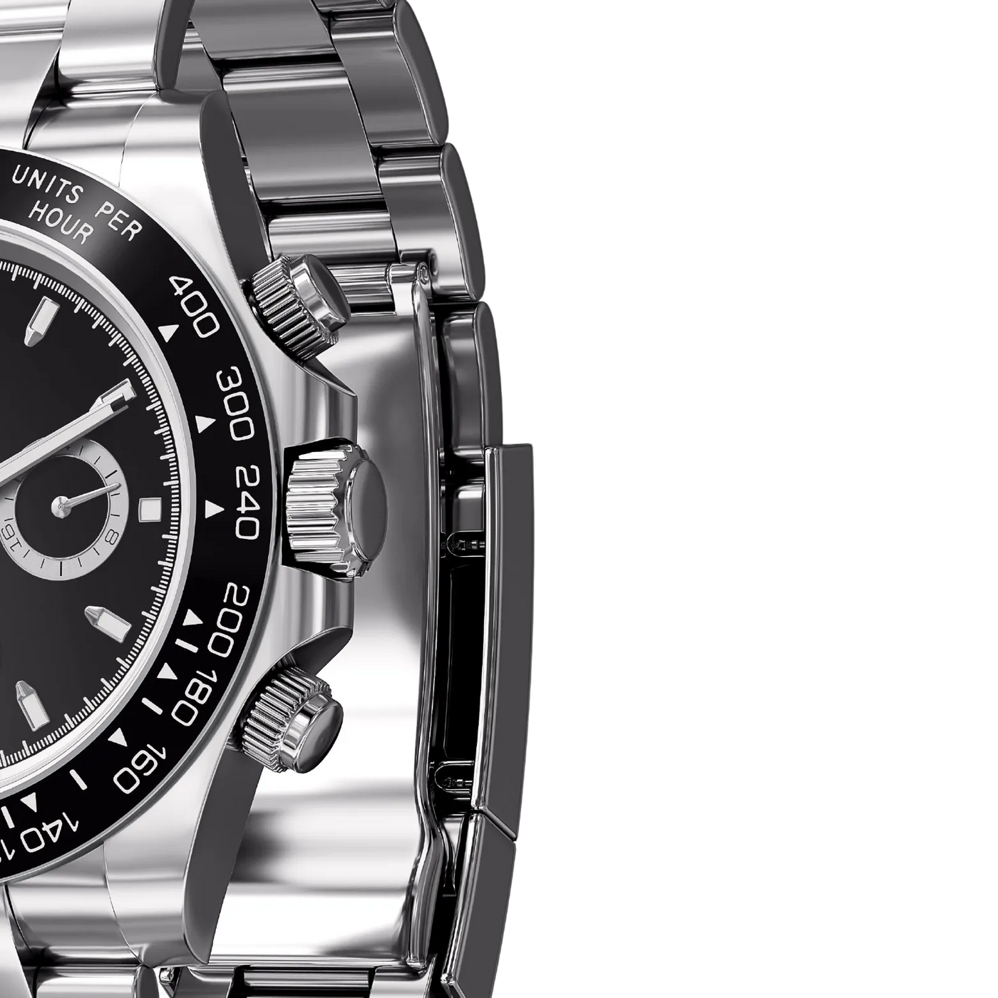 Racing Black Dial Seiko Mod Watch