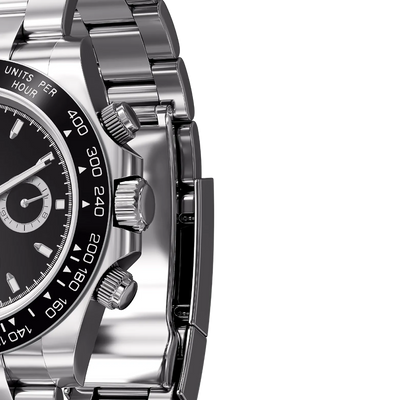 Racing Black Dial Seiko Mod Watch