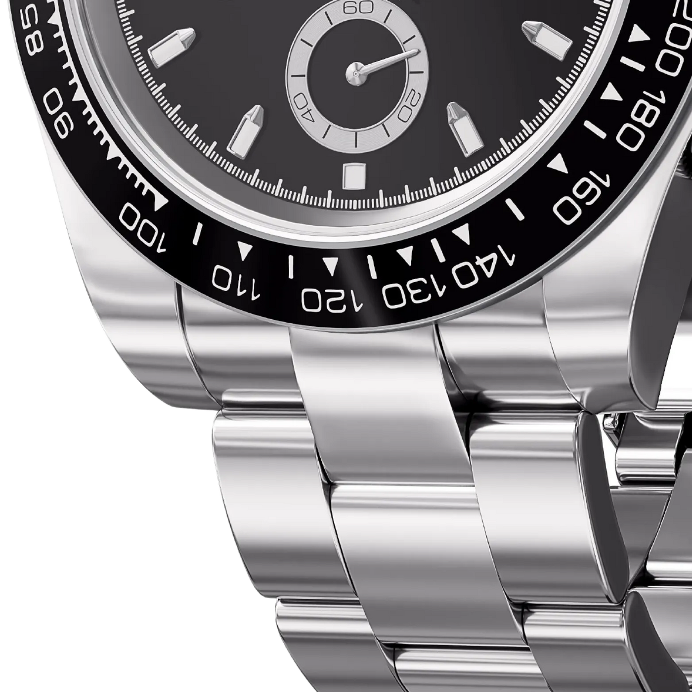Racing Black Dial Seiko Mod Watch