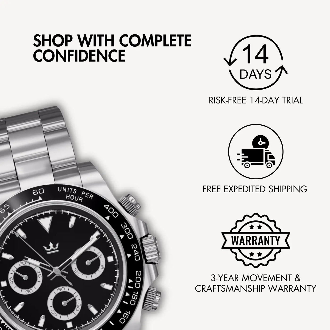 Racing Black Dial Seiko Mod Watch