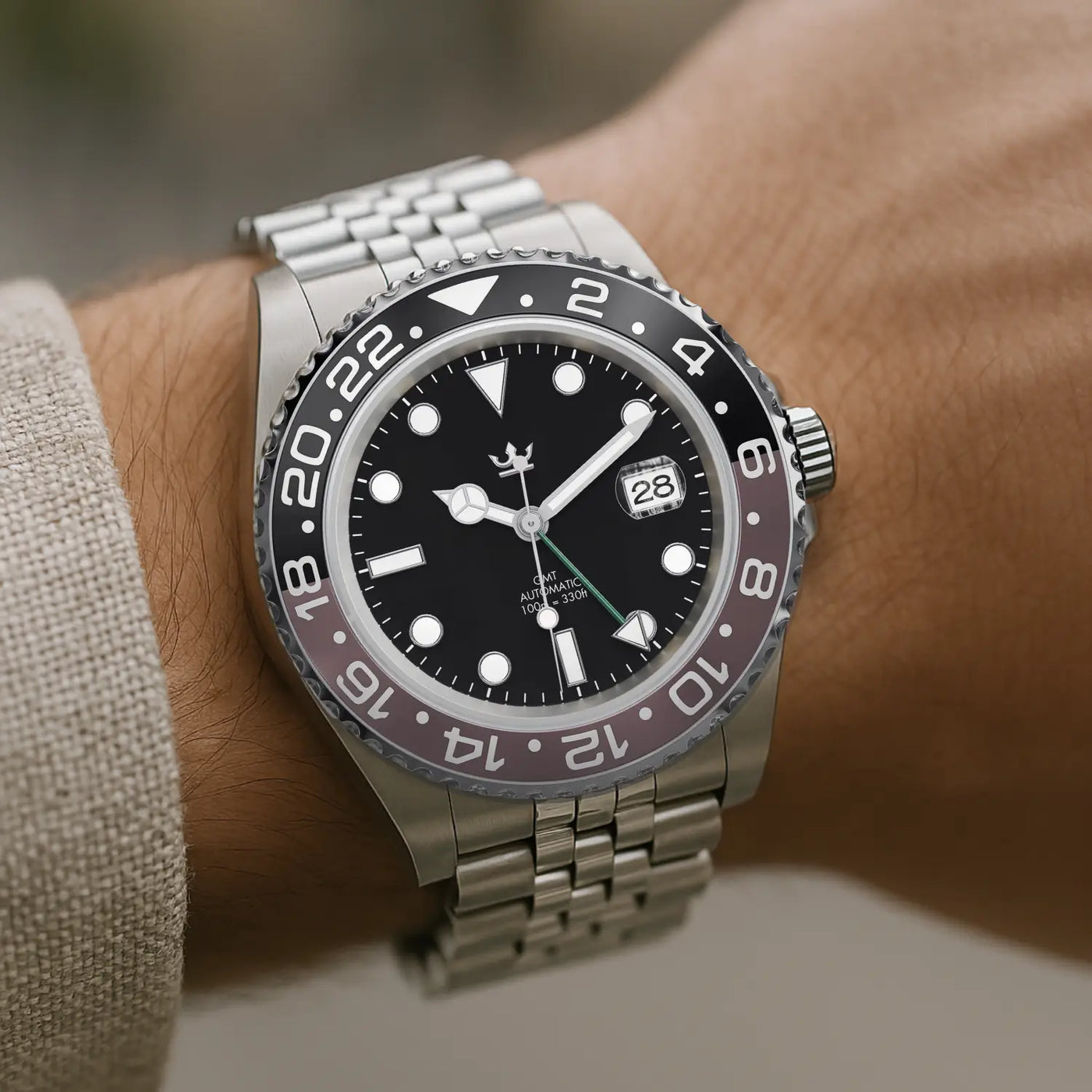 GMT Wayne Jubilee Seiko Mod Watch