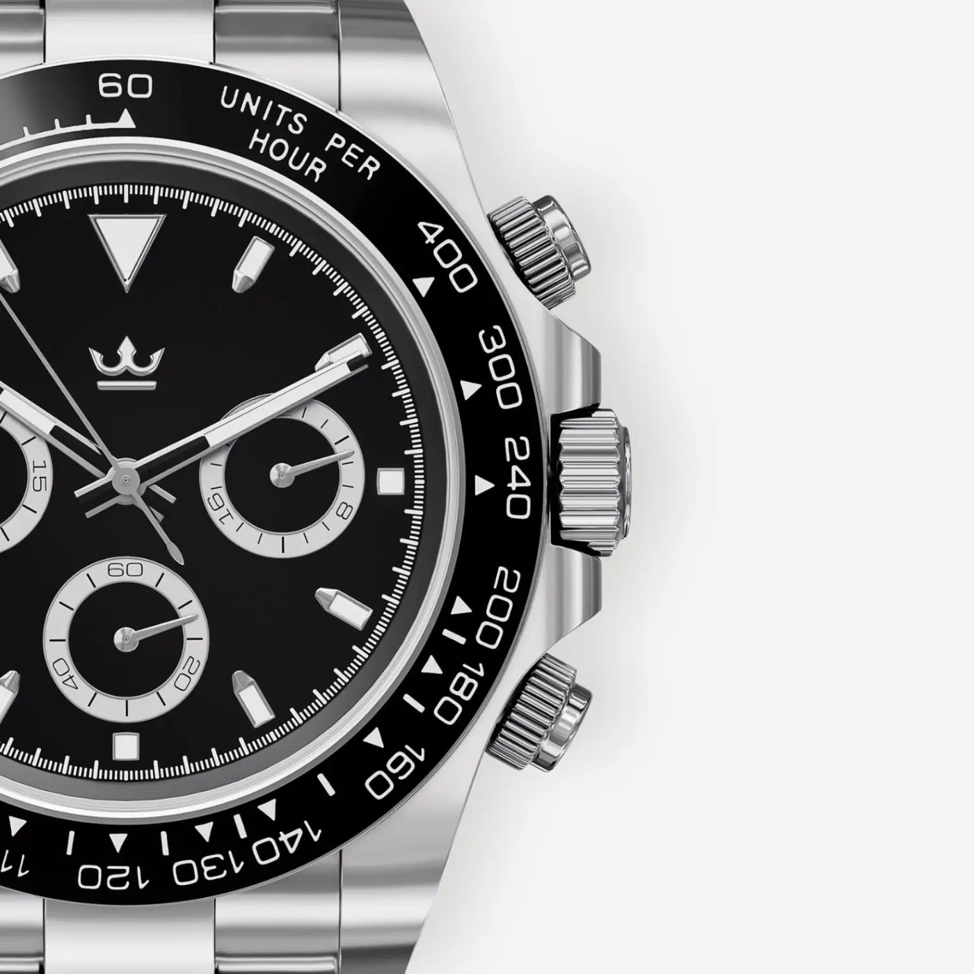 Racing Black Dial Seiko Mod Watch