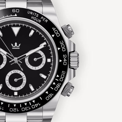 Racing Black Dial Seiko Mod Watch