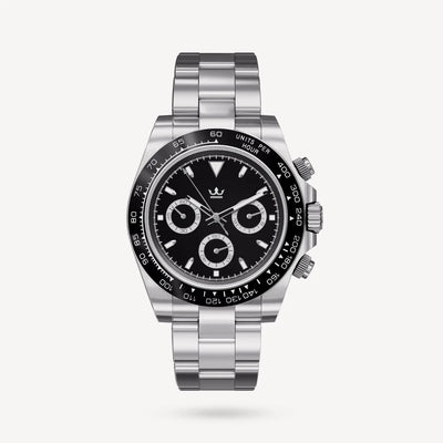 Racing Black Dial Seiko Mod Watch